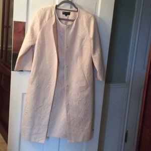 Talbots jacquard 2 pc dress w/ full length jacket